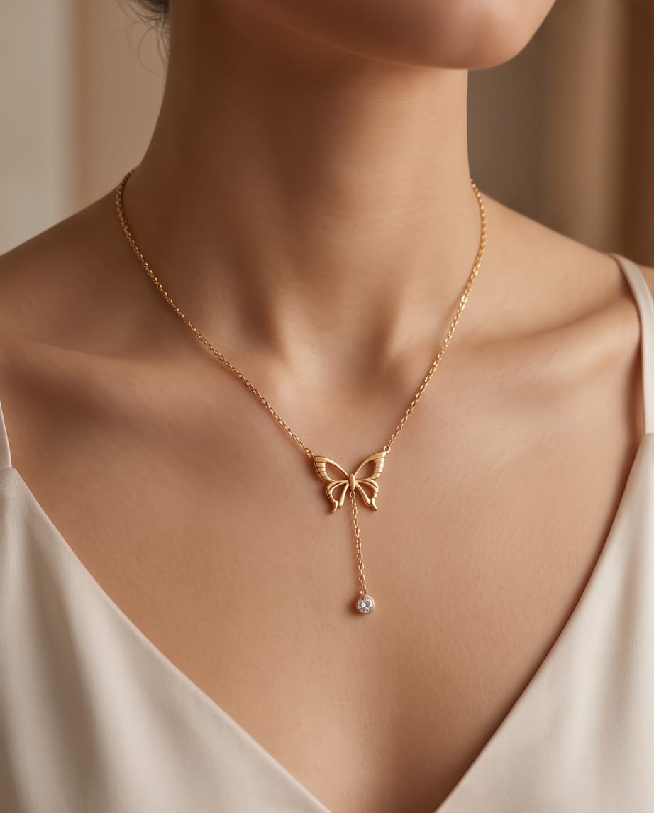 Butterfly Pendant Necklace