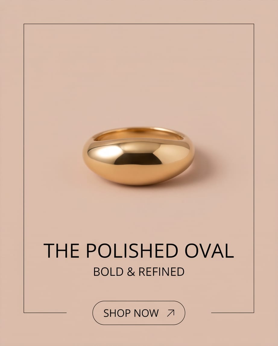 Bold Oval Refined Ring