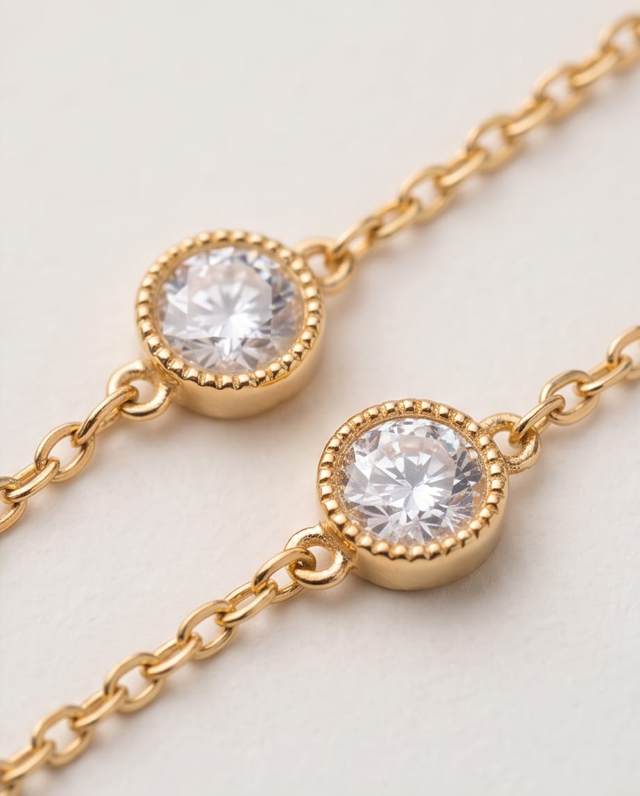 Round Diamond Minimalist Bracelet