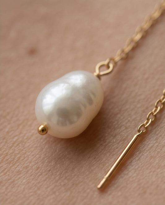 Chain Pearl Earring