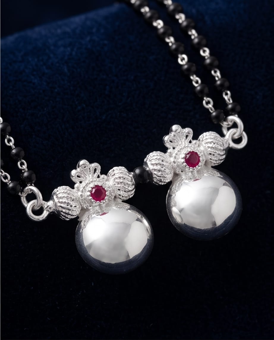 Silver Mangalsutra
