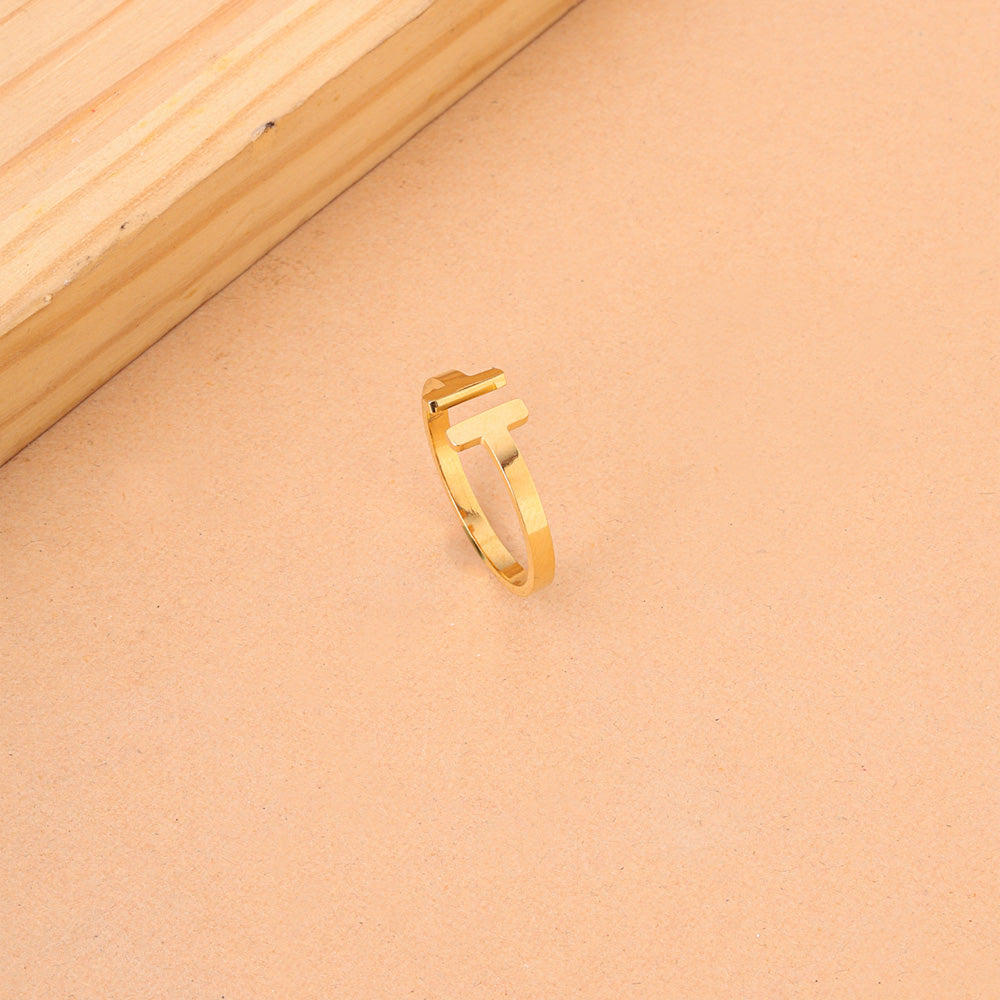 Parallel Edge Open Band Ring